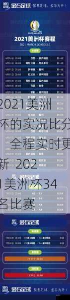 2021美洲杯的实况比分，全程实时更新  2021美洲杯34名比赛